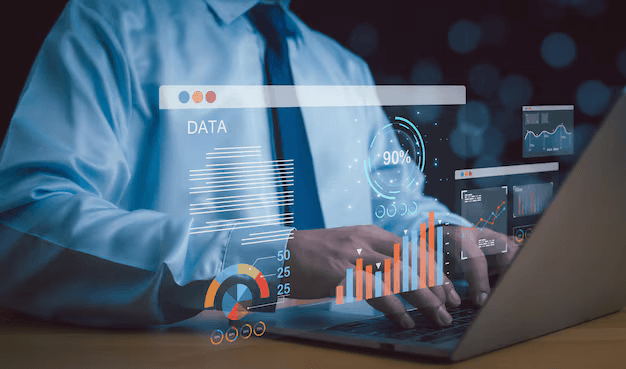 Data driven decision making concept business