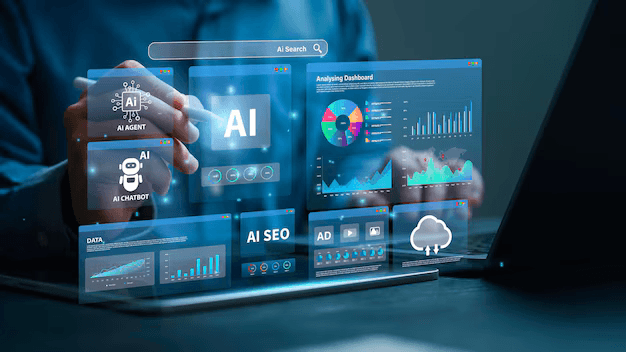 Digital marketing AI automation dashboard